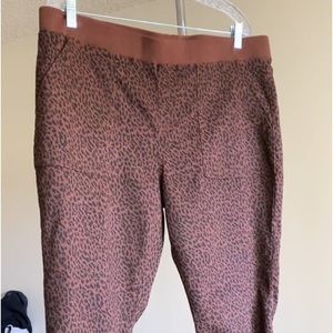 Cheetah Print Stretch Jeggings Brown Plus Size XXXL Junior…